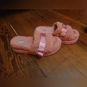 UGG Coral Fluffy Slide Sandals